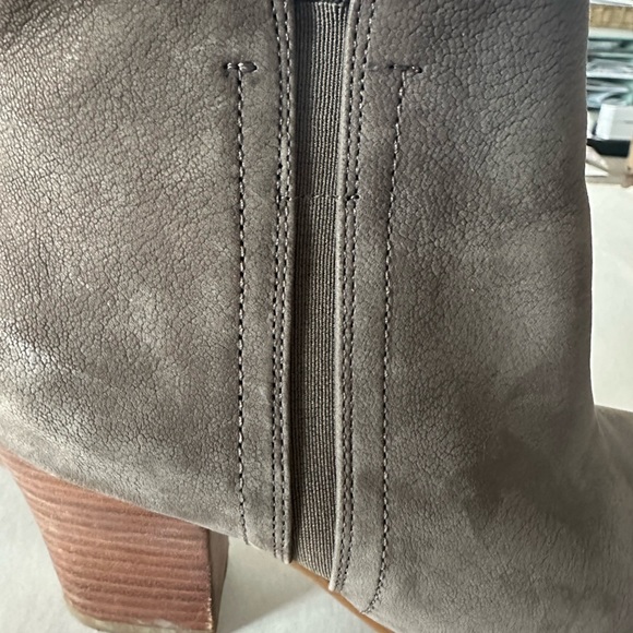 Franco Sarto brown Ankle zippered leather suede boots with 2 1/2 inch heel - Picture 5 of 10